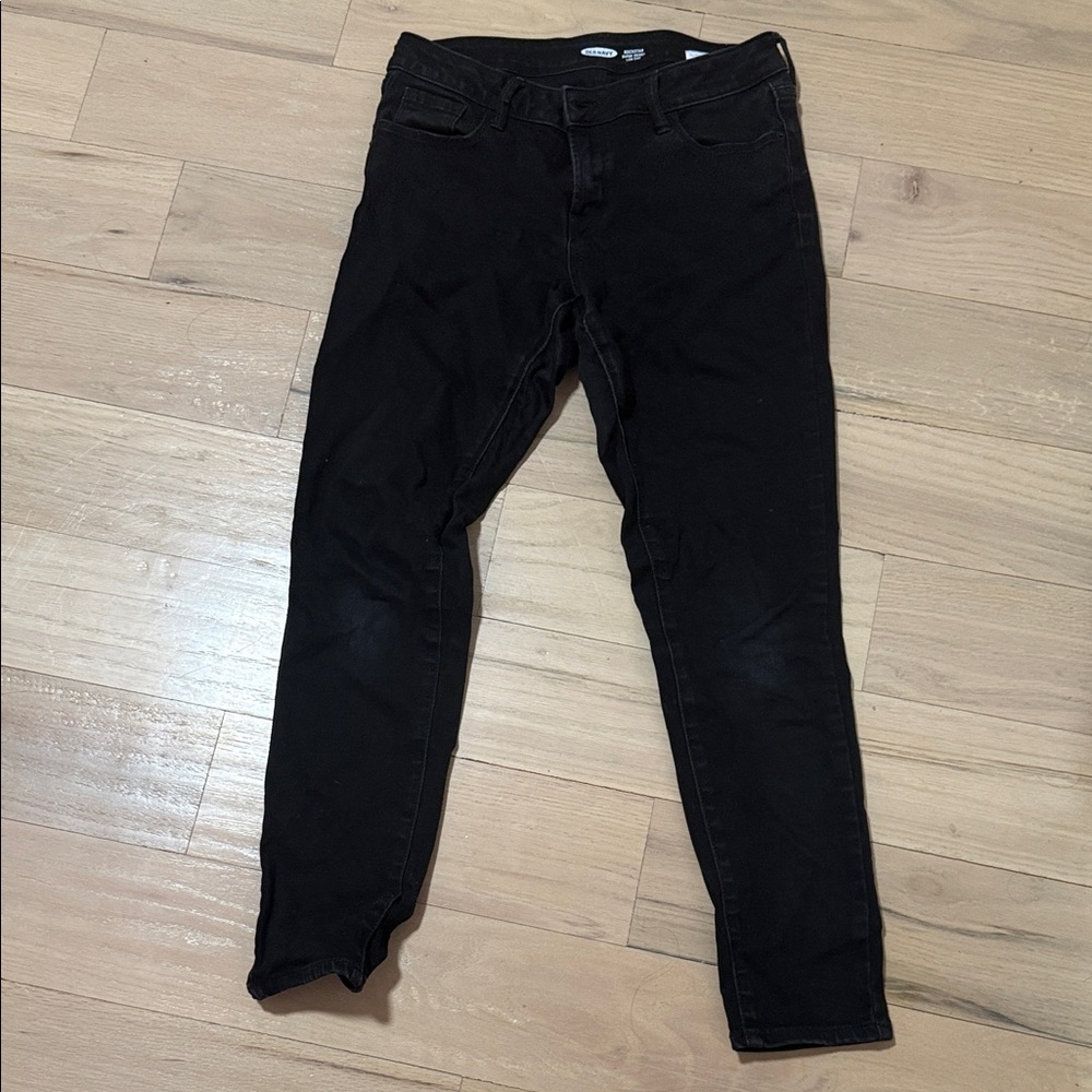 Old Navy Women's Dark Black Skinny Jeans